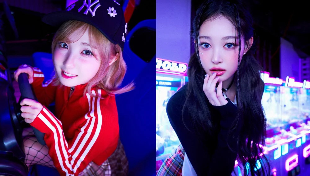 Концепт-фото SAY MY NAME для '&OUR VIBE': Неоновая Аркада